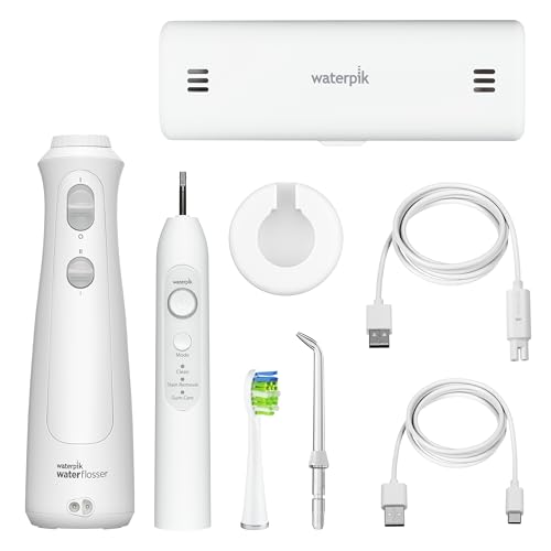 Cordless Water Flosser & Rechargeable Electric Toothbrush Combo