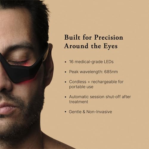685nm Red Light Therapy Glasses for Under-Eye Care