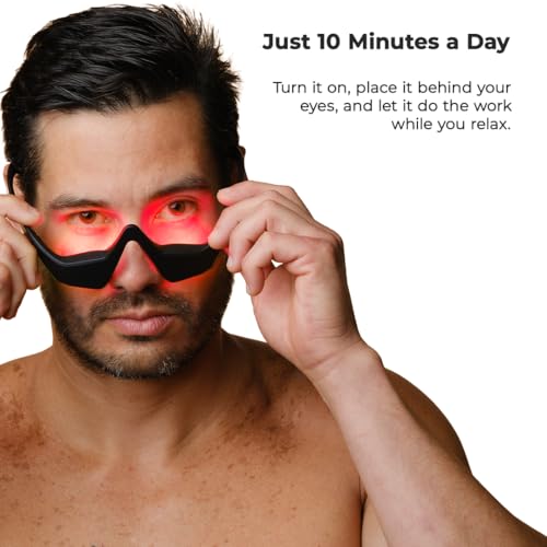 685nm Red Light Therapy Glasses for Under-Eye Care