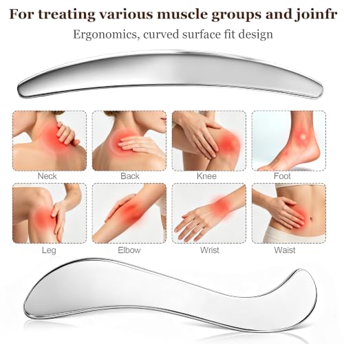 8-in-1 Stainless Steel Gua Sha Massage Tool Set