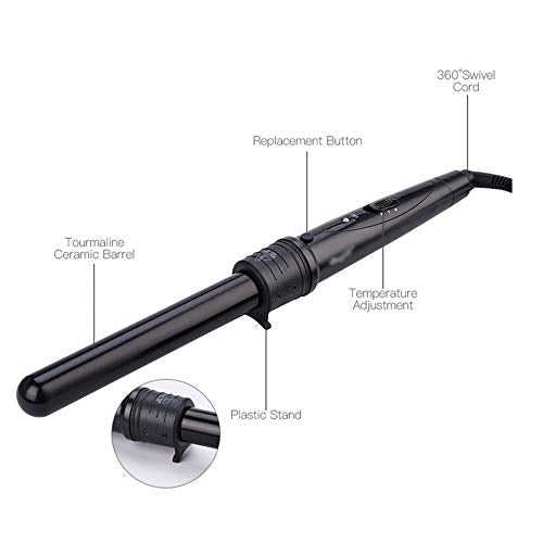 5-in-1 Ceramic Hair Curling Wand & Waver Styling Tool