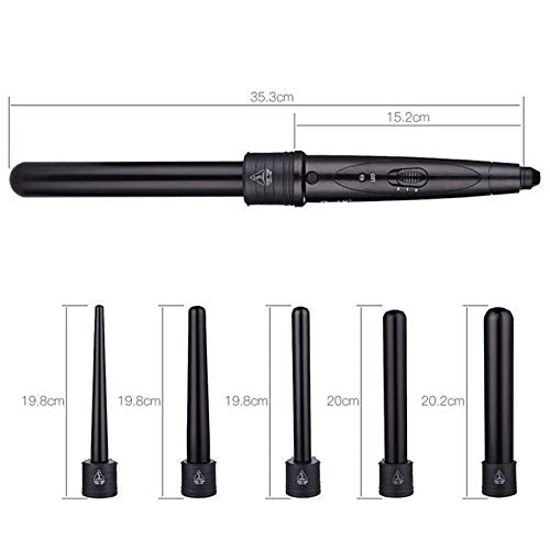 5-in-1 Ceramic Hair Curling Wand & Waver Styling Tool