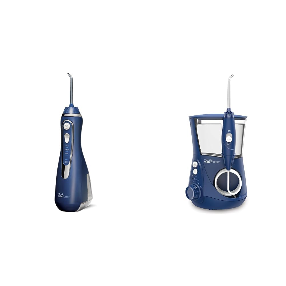Cordless & Professional Water Flosser Set for Teeth, Gums & Braces