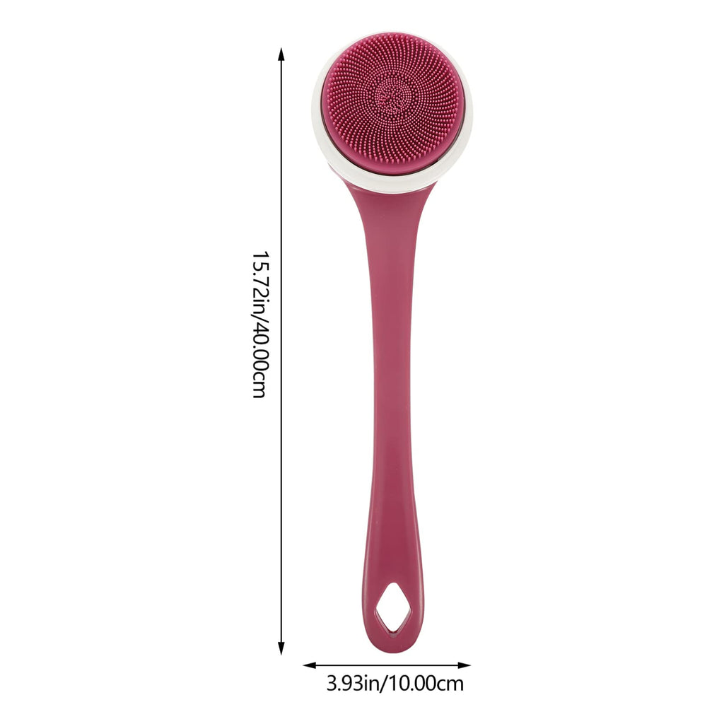 Electric Body Brush with Long Handle, Rechargeable Exfoliating Shower Scrubber