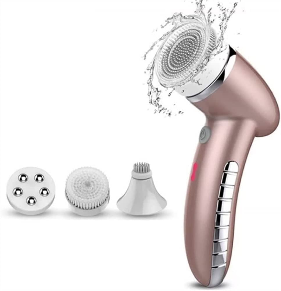 4-in-1 Waterproof Facial Cleansing & Exfoliating Brush Set