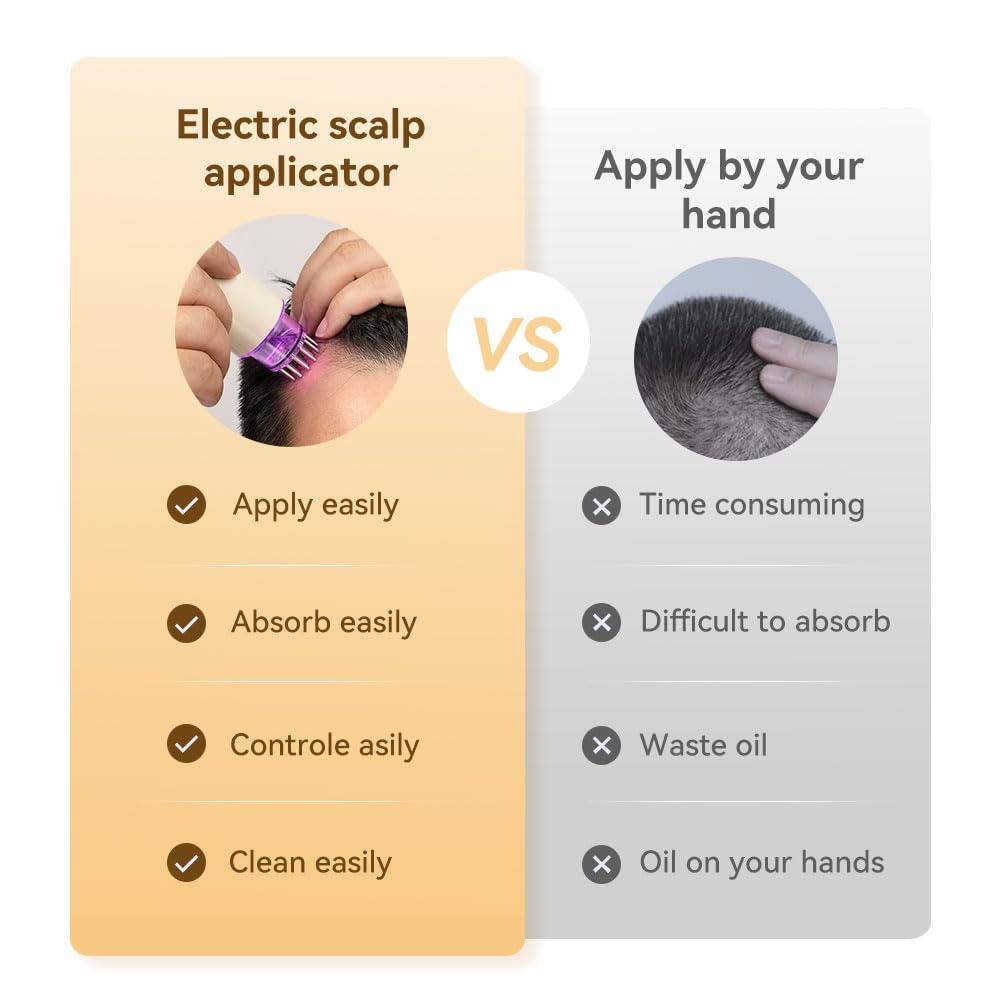2-in-1 Electric Hair Oil Applicator & Scalp Massager