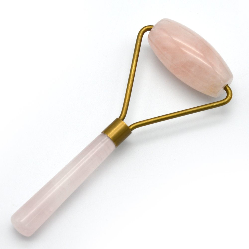 Rose Quartz Facial Roller & Gua Sha Massage Set