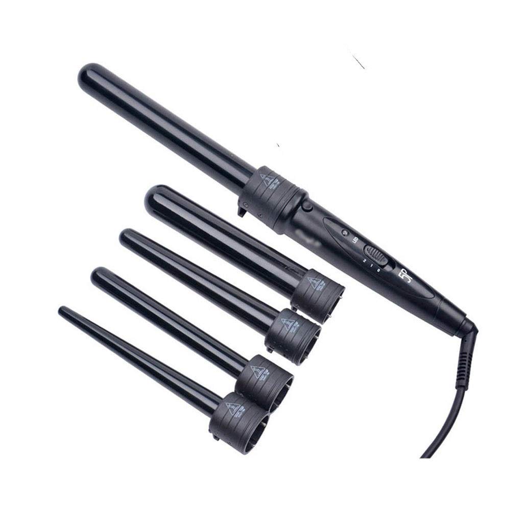 5-in-1 Ceramic Hair Curling Wand & Waver Styling Tool