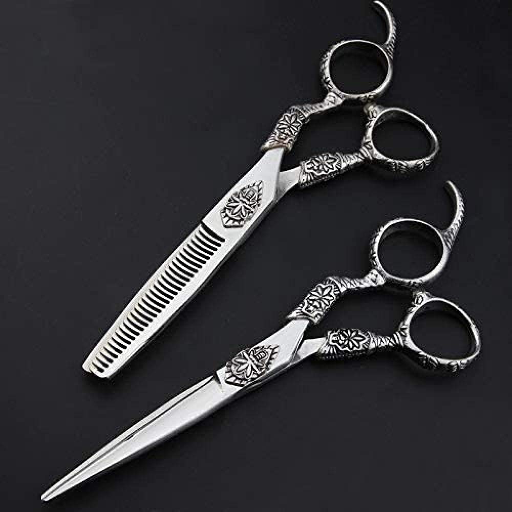 6-Inch Professional Hair Cutting & Thinning Scissors Set