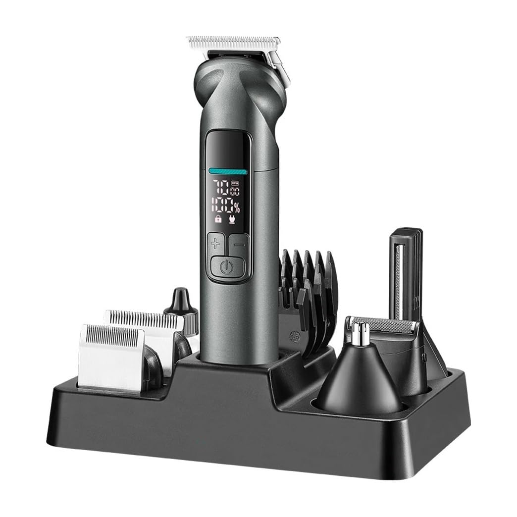 6-in-1 Men's Hair Clipper & Grooming Trimmer Set