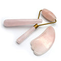 Rose Quartz Facial Roller & Gua Sha Massage Set