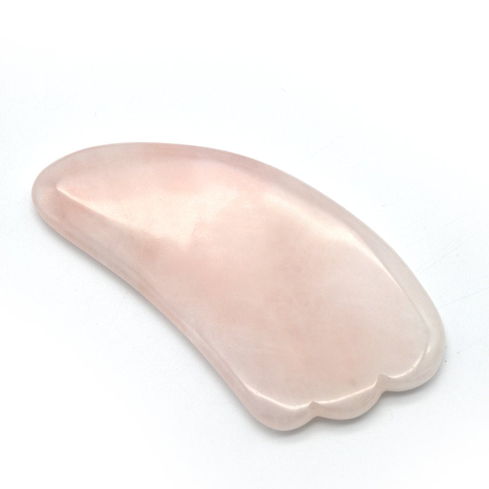 Rose Quartz Facial Roller & Gua Sha Massage Set