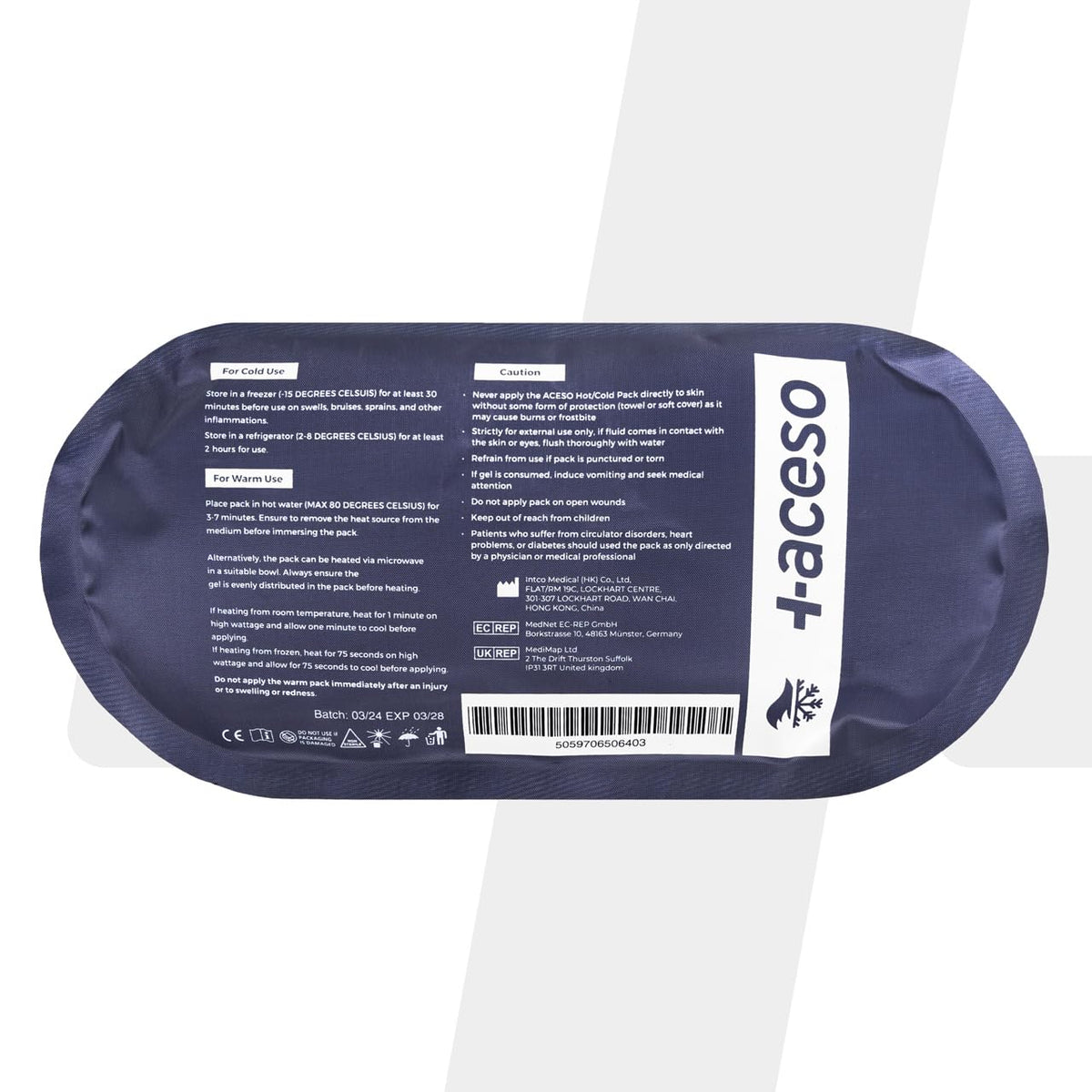 Reusable Hot & Cold Gel Pack with Soft Sleeve for Muscle & Joint Relief