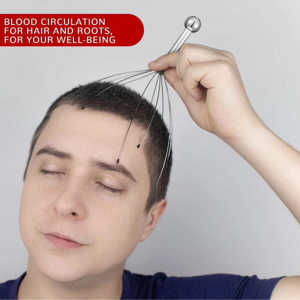 Threlaco 48 Pack Head Scalp Massager 20 Prongs Handheld Stress Relief