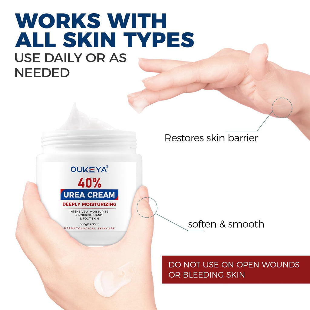 40% Urea Foot & Hand Cream for Dry, Cracked Skin
