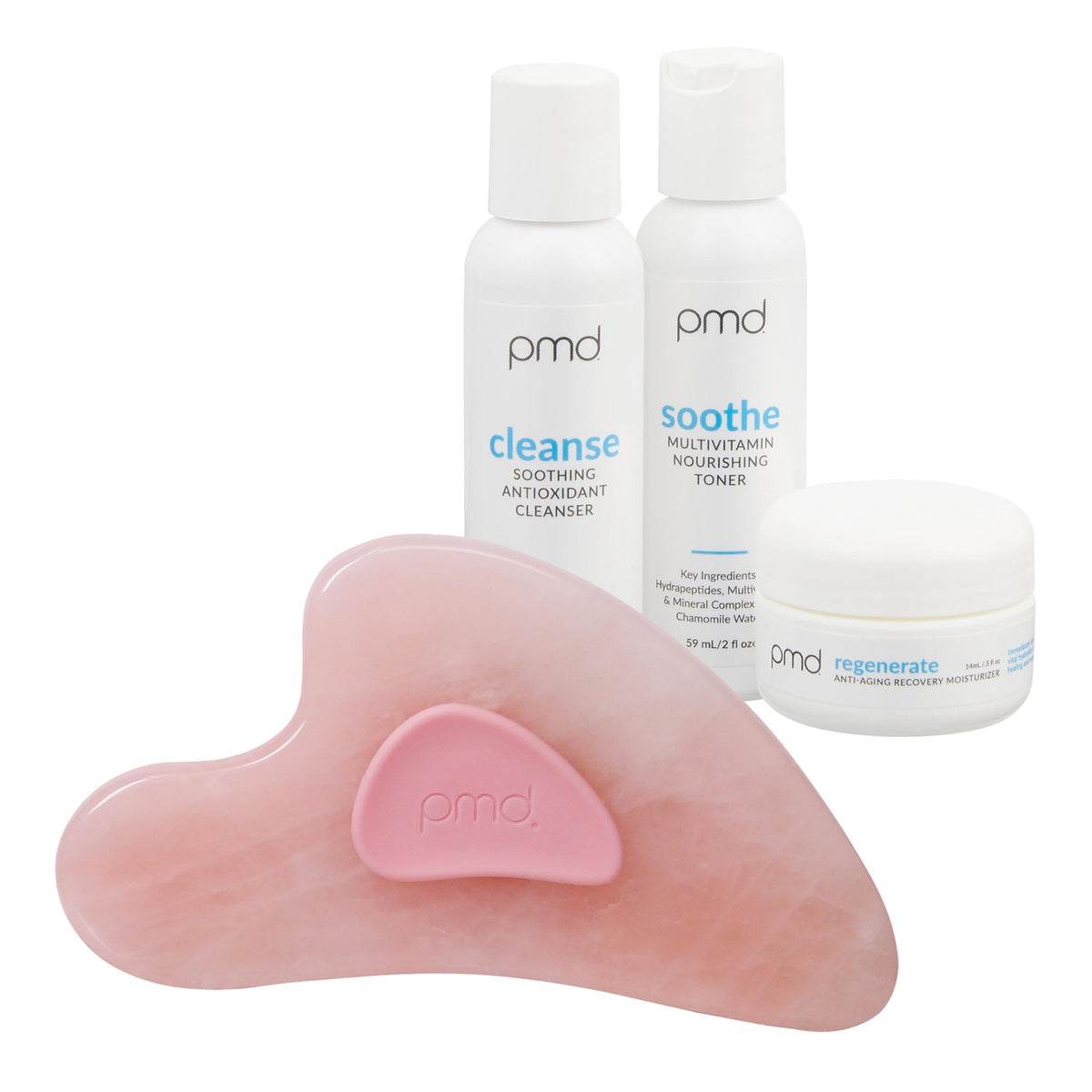 Rose Quartz Gua Sha Facial Sculpting & Depuffing Tool