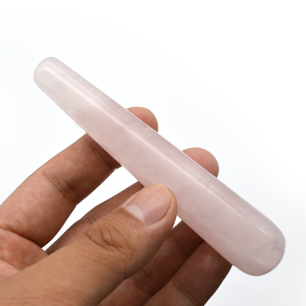 Rose Quartz Facial Roller & Gua Sha Massage Set