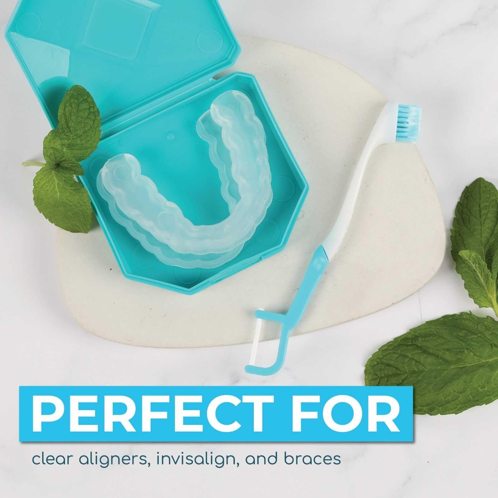 4-in-1 Disposable Whitening Travel Toothbrushes with Floss and Pick
