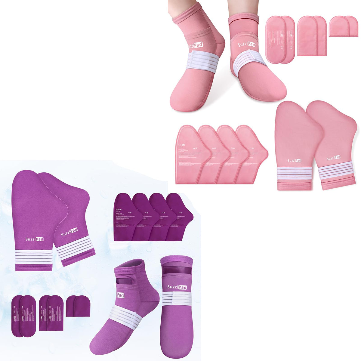 Cold Therapy Hand and Foot Ice Pack Set for Chemotherapy Care