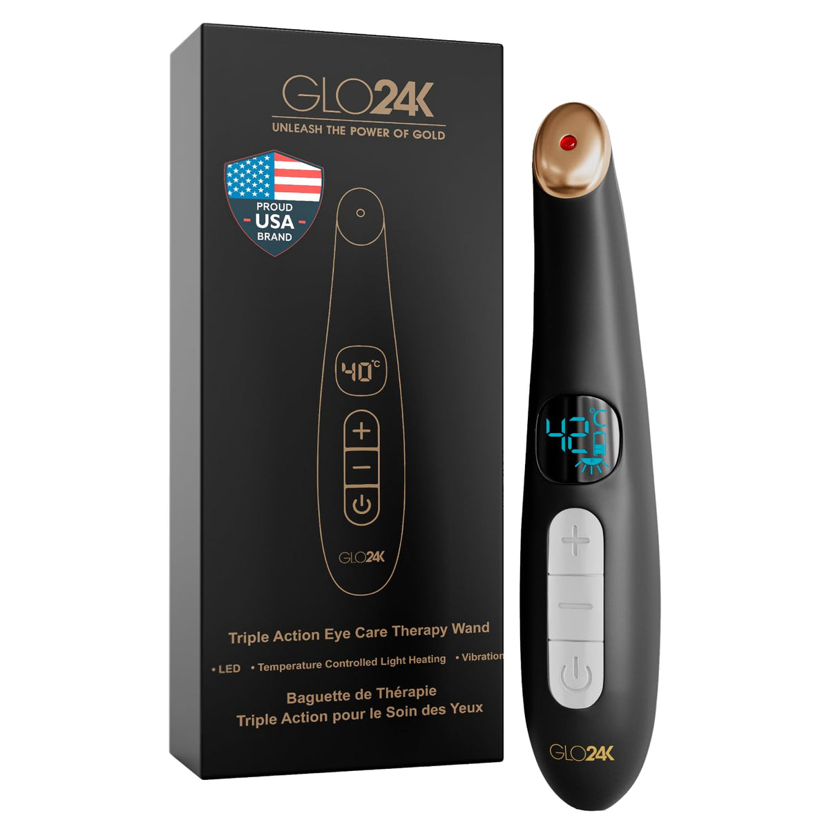 7-Color LED Facial Wand with Hydrating Gel