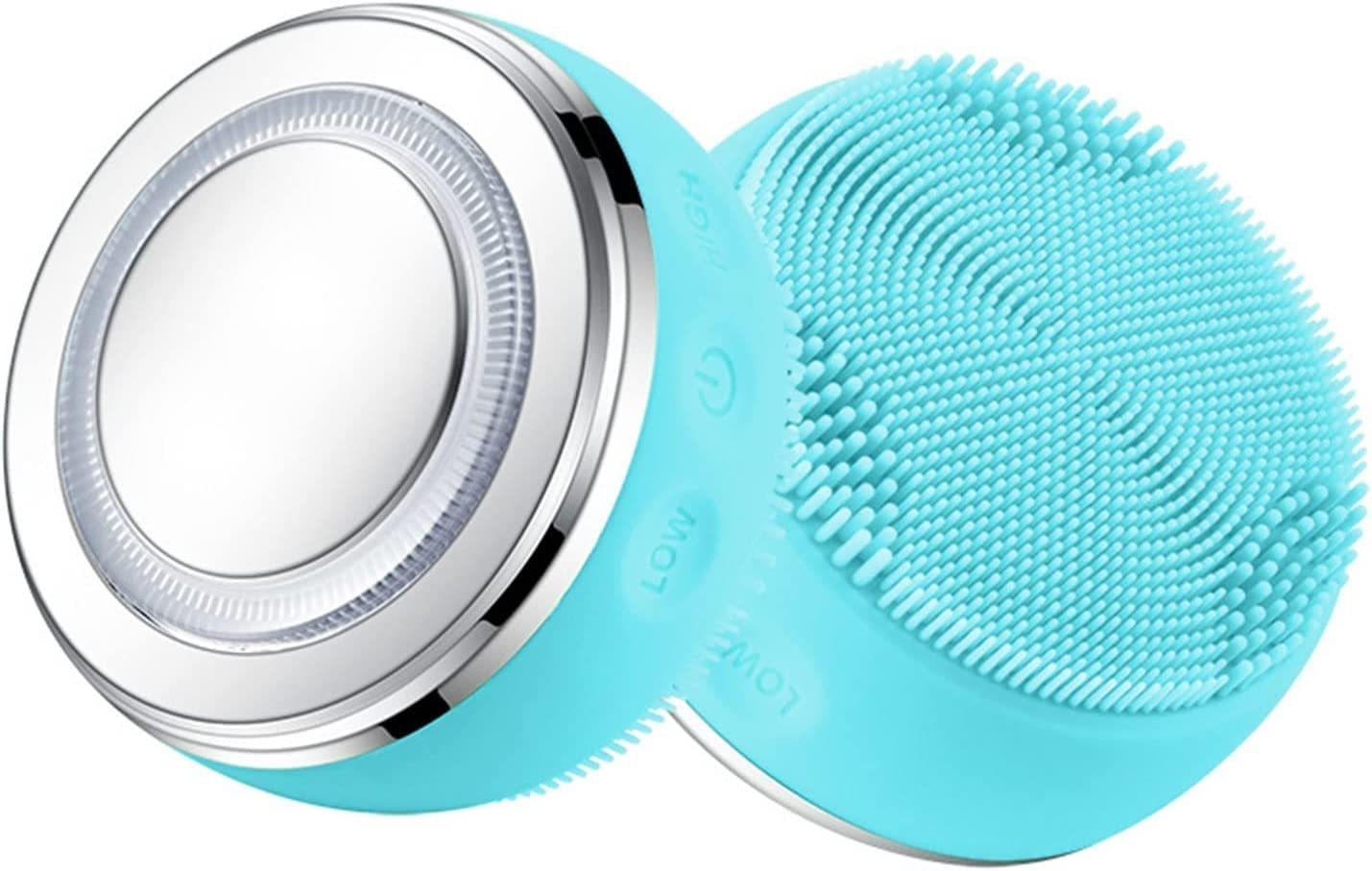 Electric Silicone Facial Cleansing Brush with 3 Modes & Heating