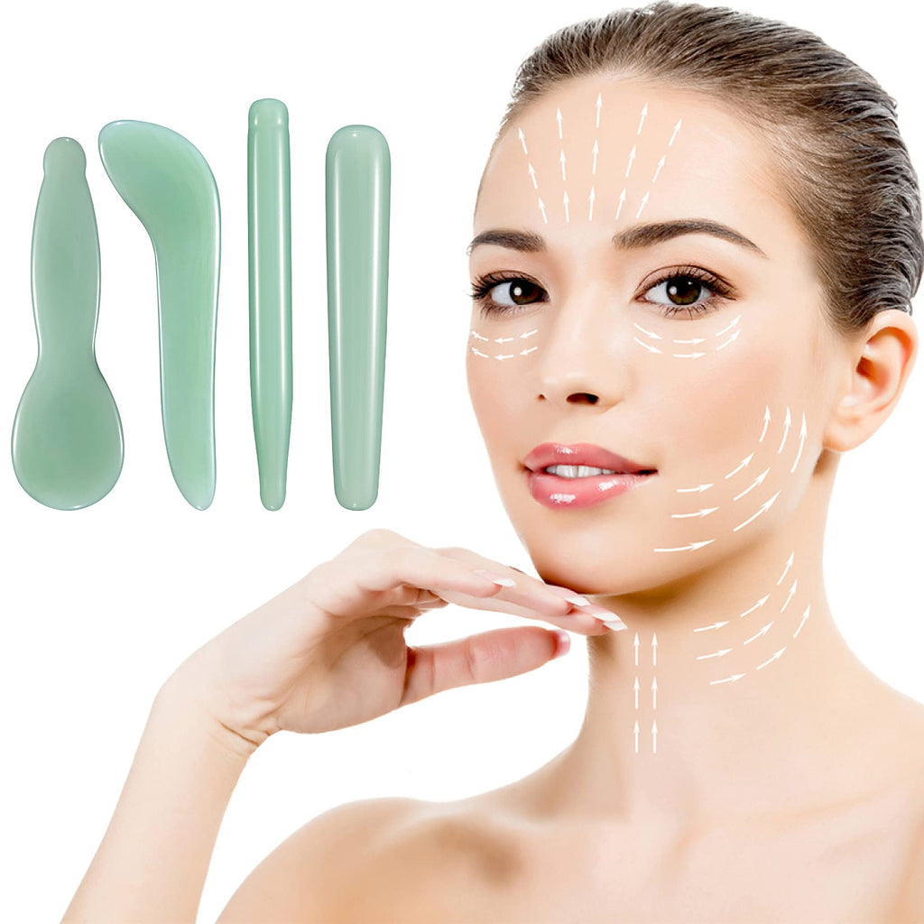 Natural Jade Gua Sha Massage & Facial Scraping Tool