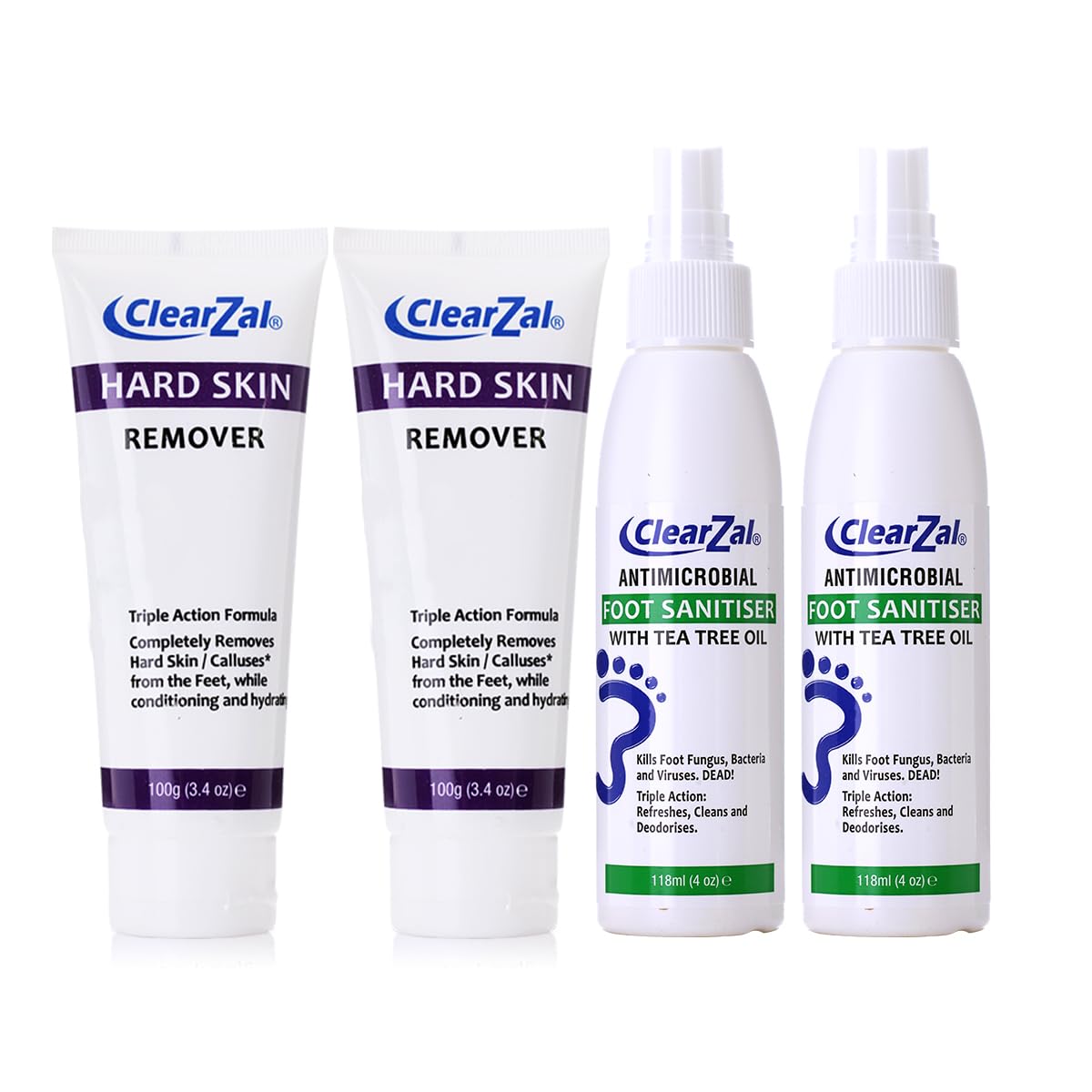 Hard Skin Remover & Tea Tree Foot Care Set