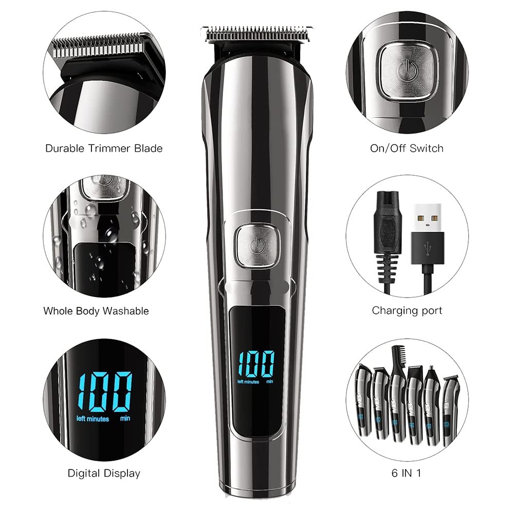 Multifunctional Electric Hair Clipper & Beard Trimmer for Men