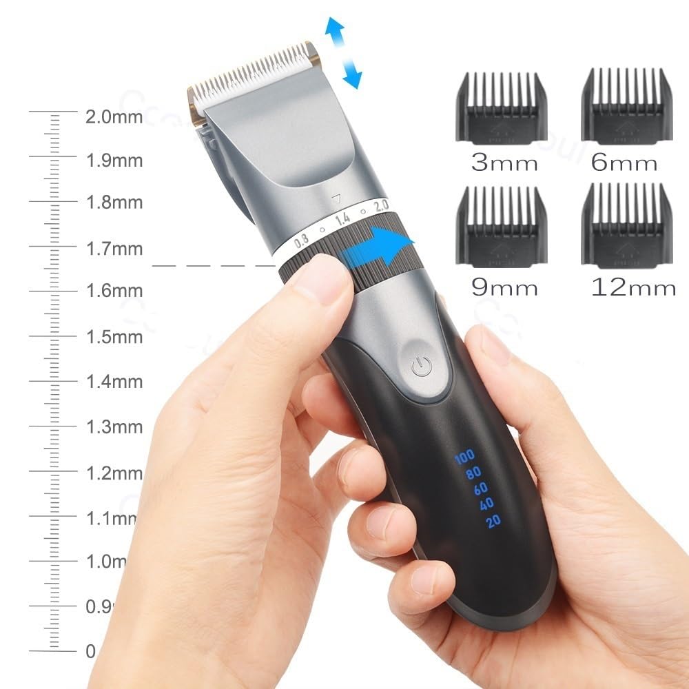 Professional Cordless Rechargeable Hair Clippers for Men & Kids