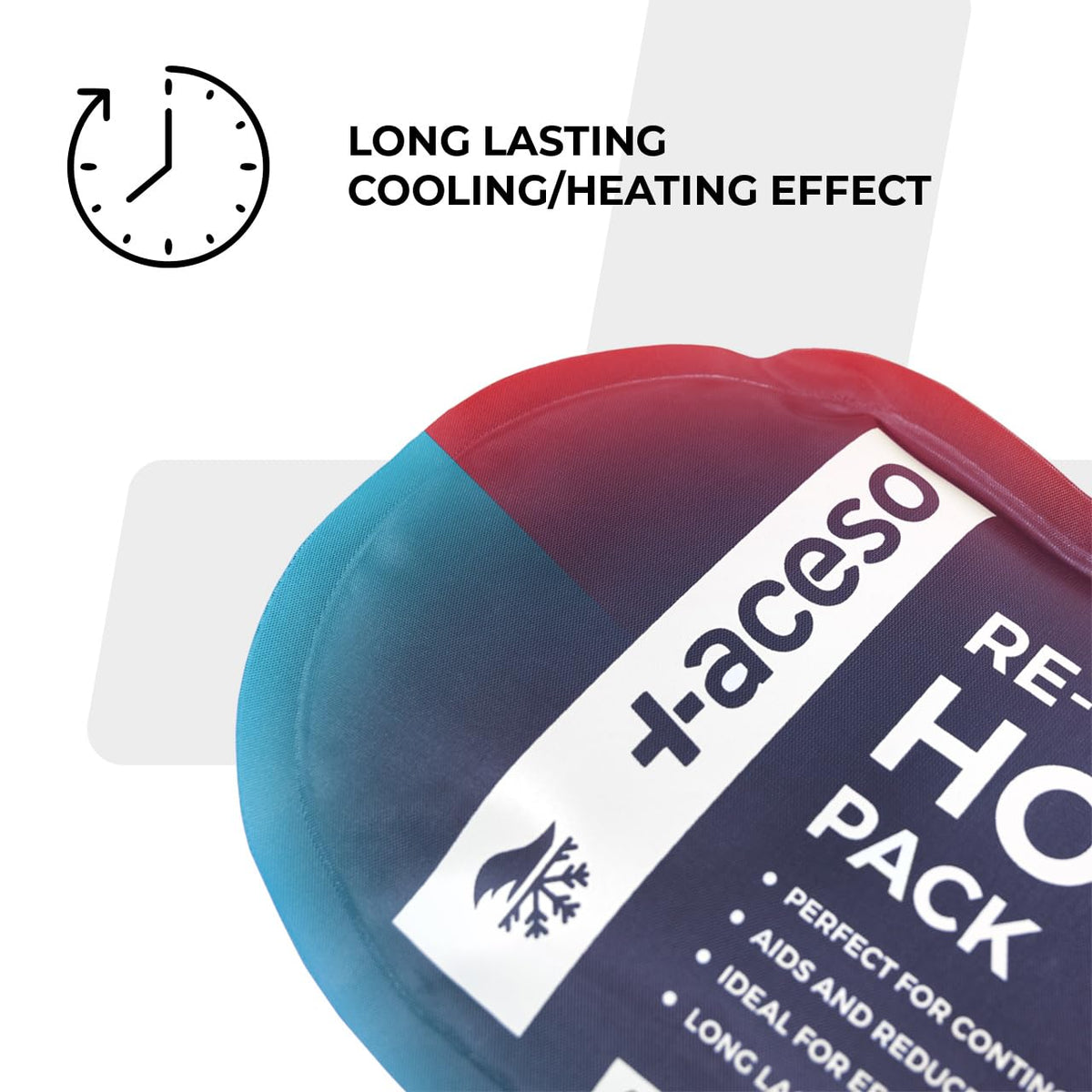 Reusable Hot & Cold Gel Pack with Soft Sleeve for Muscle & Joint Relief