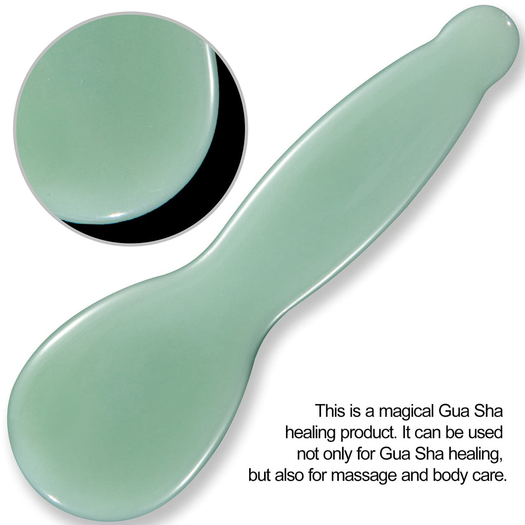 Natural Jade Gua Sha Massage & Facial Scraping Tool