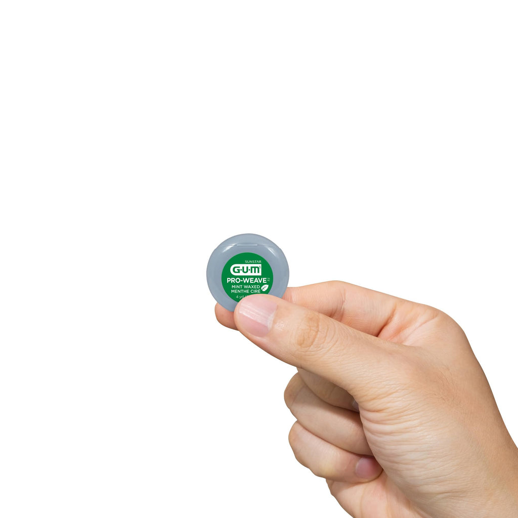 Gum Pro-Weave Woven Dental Floss, Mint Waxed, #1815, (Pack of 144)
