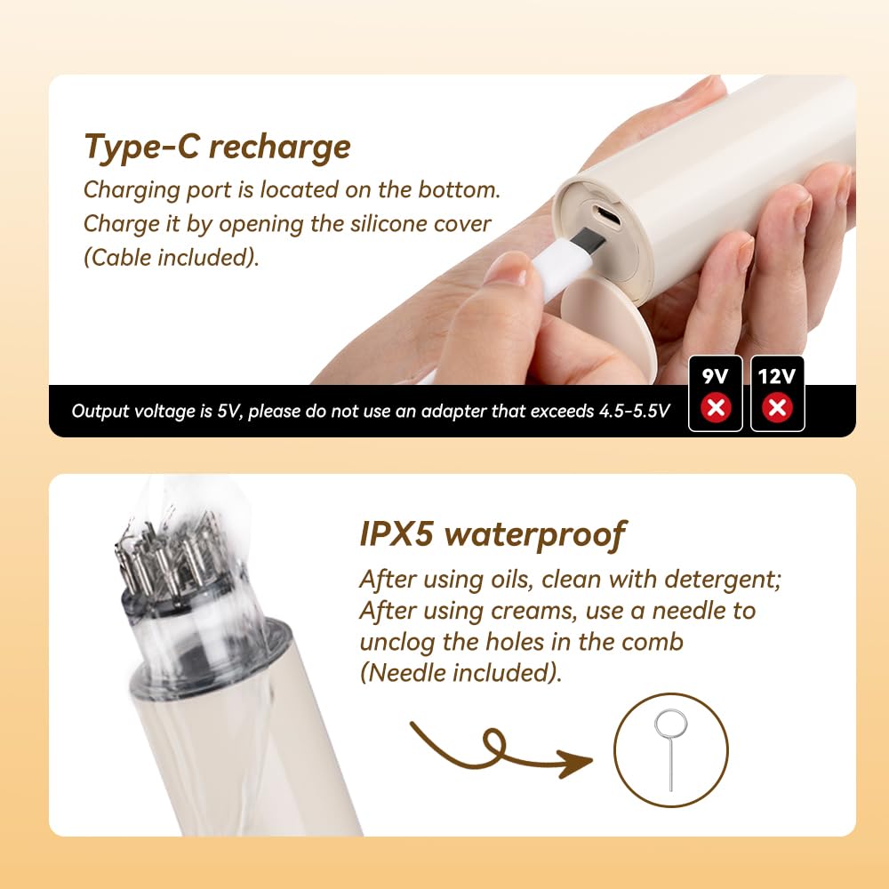 2-in-1 Electric Hair Oil Applicator & Scalp Massager