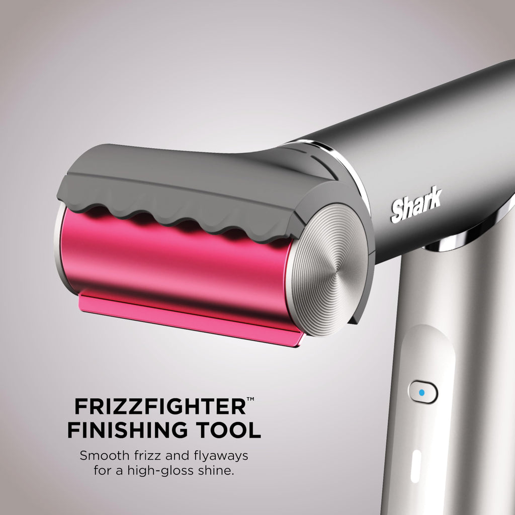 Hair Straightener & Dryer with Styling Brush and Auto-Wrap Curlers