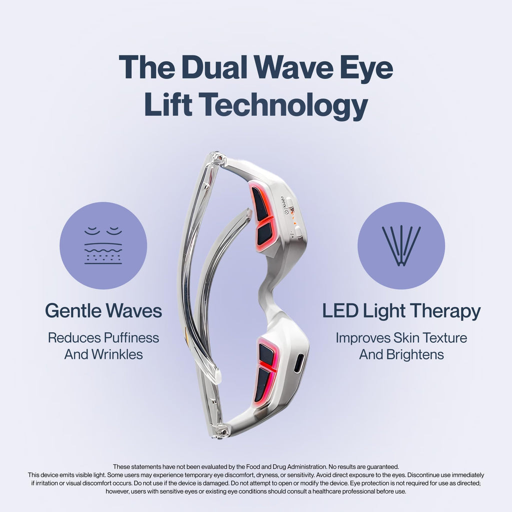 Under-Eye Skincare Tool with Red LED & Microcurrent