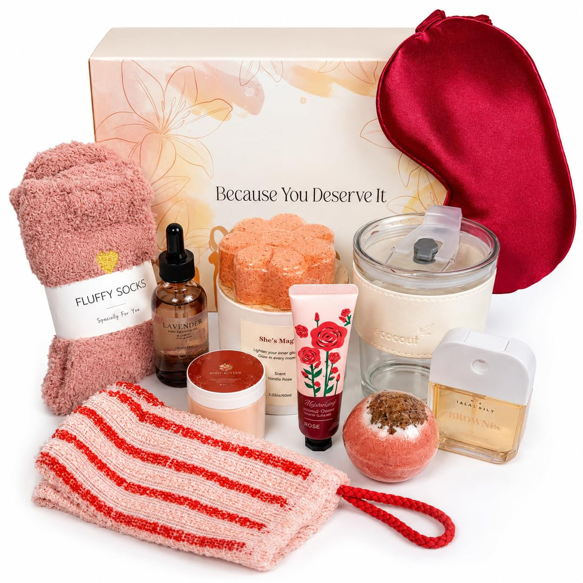 12-Piece Vanilla Rose Self-Care Spa Gift Set