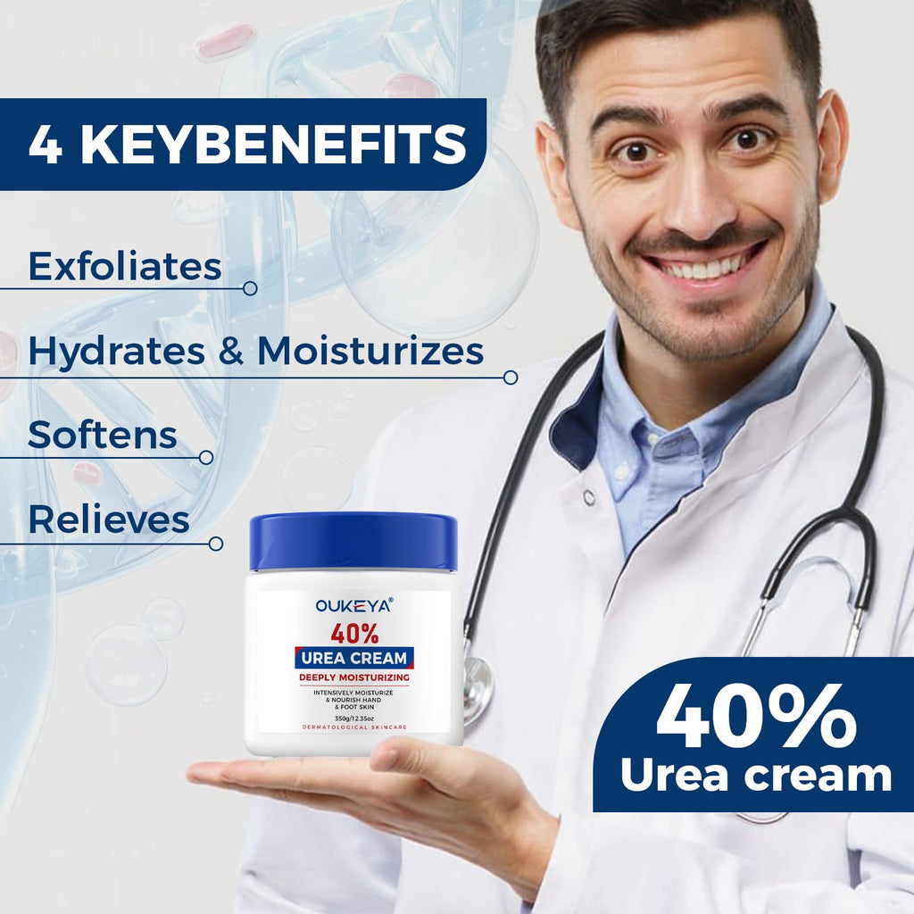 40% Urea Foot & Hand Cream for Dry, Cracked Skin