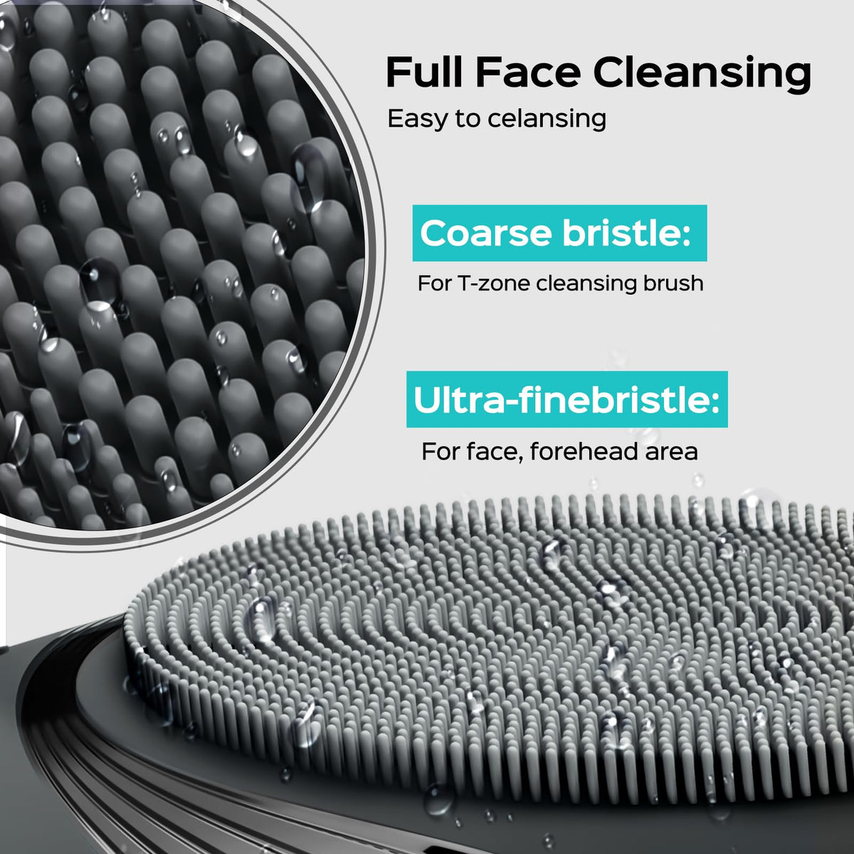 COSLUS FBS01 Facial Cleansing Brush Face Scrubber, Compact for Travel