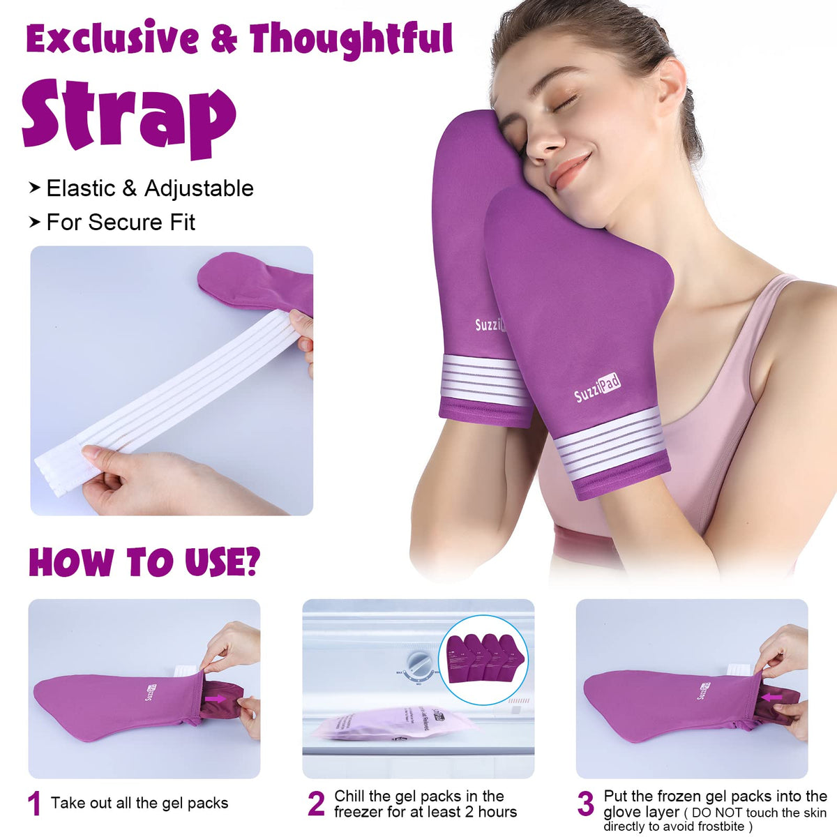 Cold Therapy Hand and Foot Ice Pack Set for Chemotherapy Care