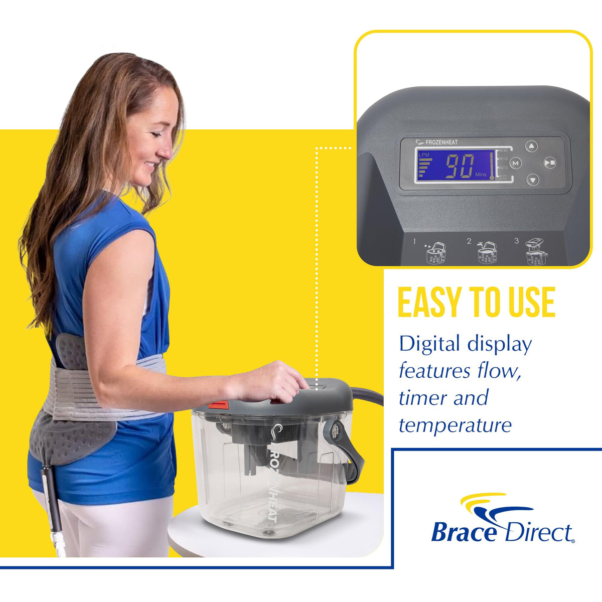 Digital Hot & Cold Therapy Circulation Device with Universal Pad