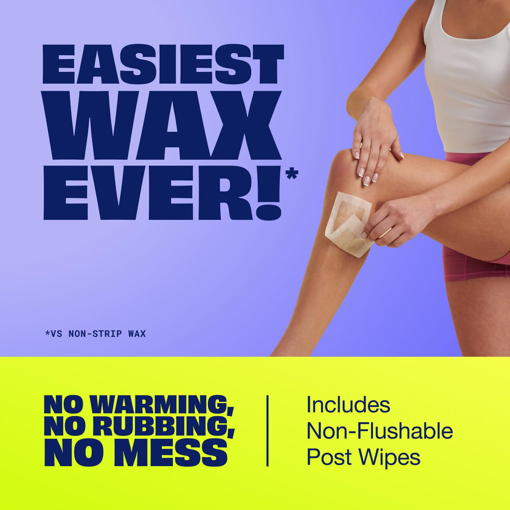 Sensitive Skin Hair Removal Wax Strips with Chamomile Extract