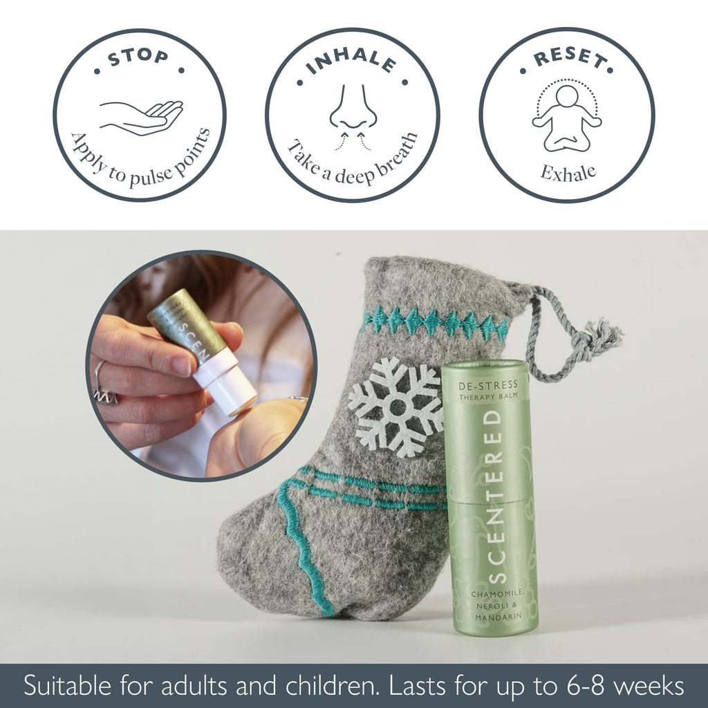 Scentered Aromatherapy Essential Oils Balm Christmas Stocking