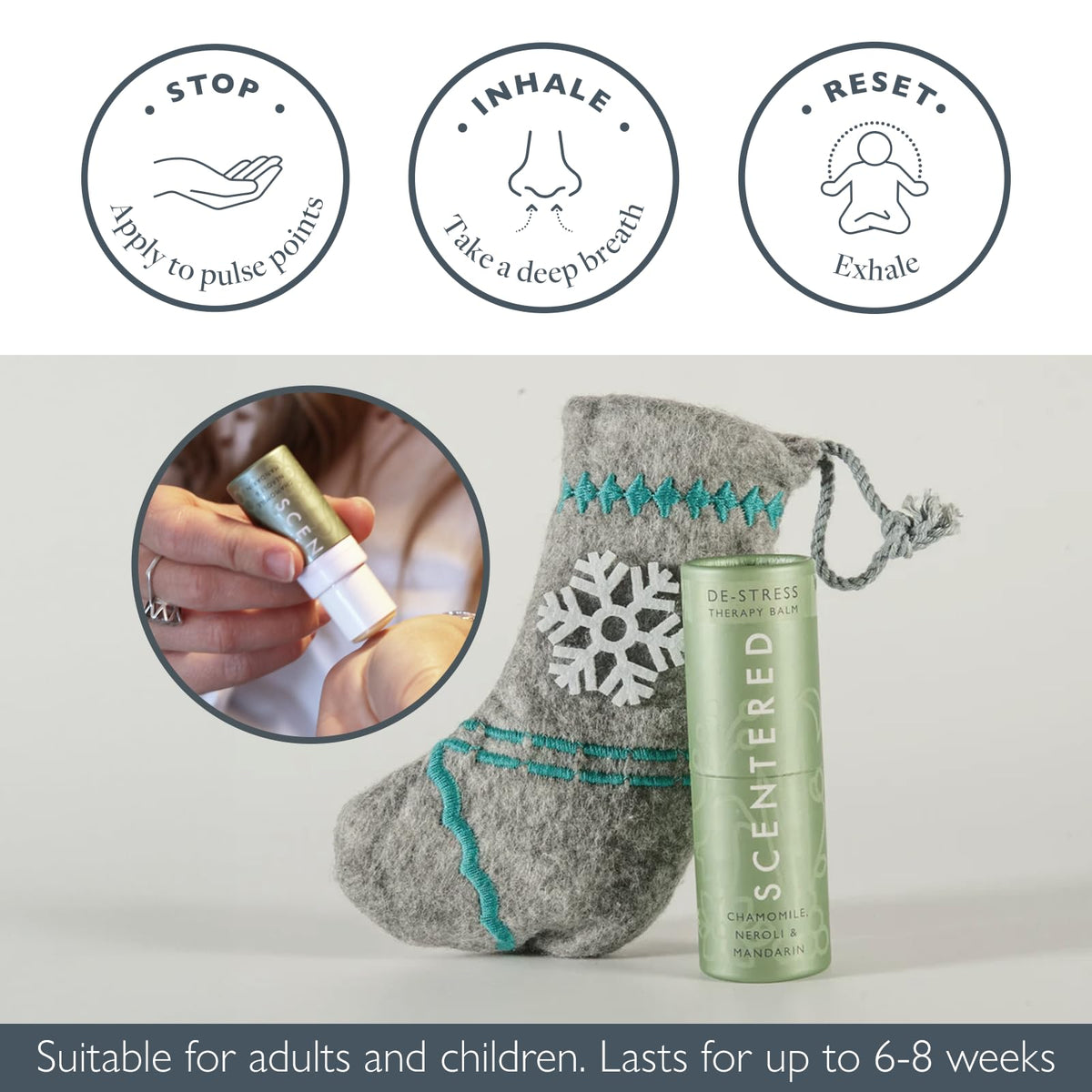 Scentered Aromatherapy Essential Oils Balm Christmas Stocking