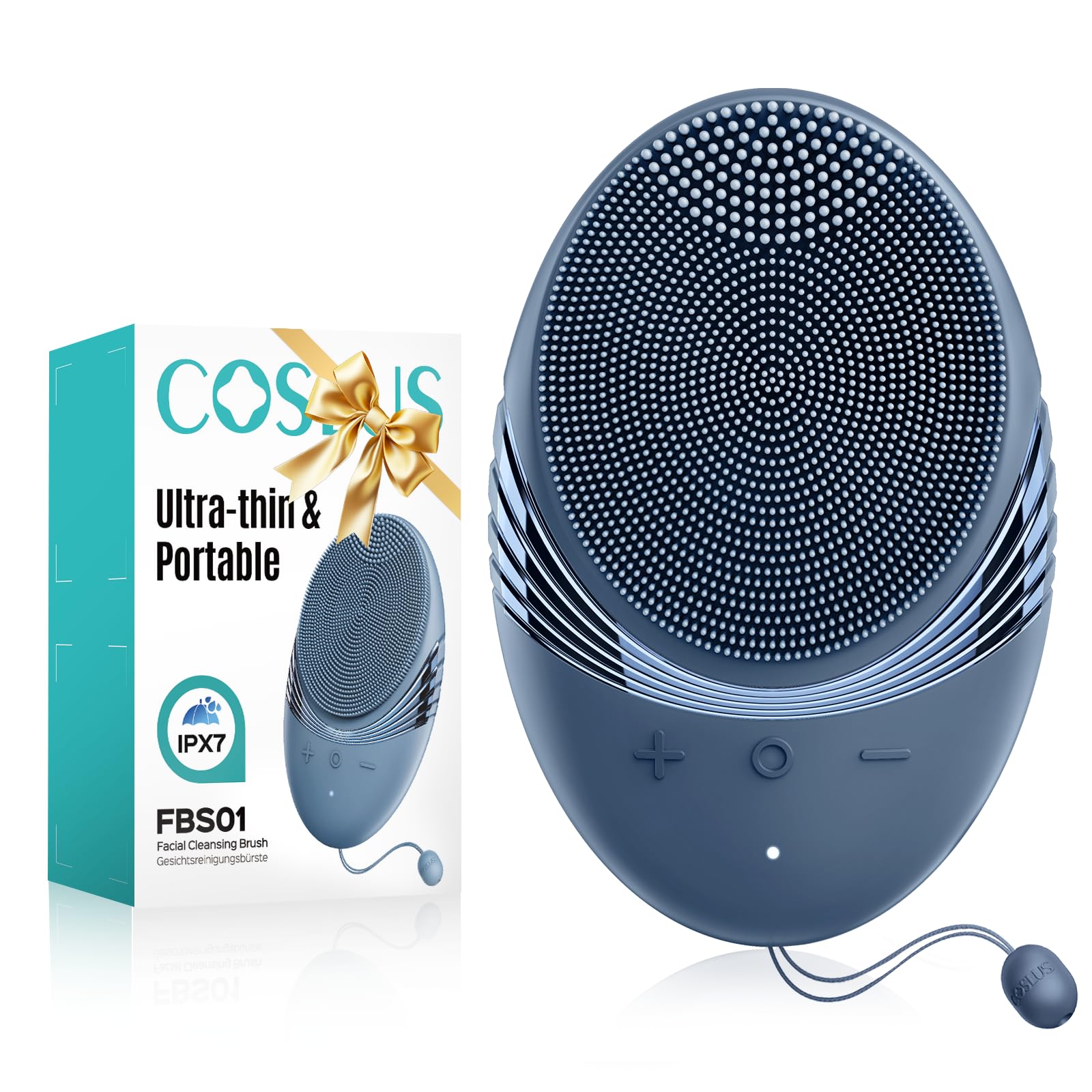 COSLUS FBS01 Facial Cleansing Brush Face Scrubber, Compact for Travel