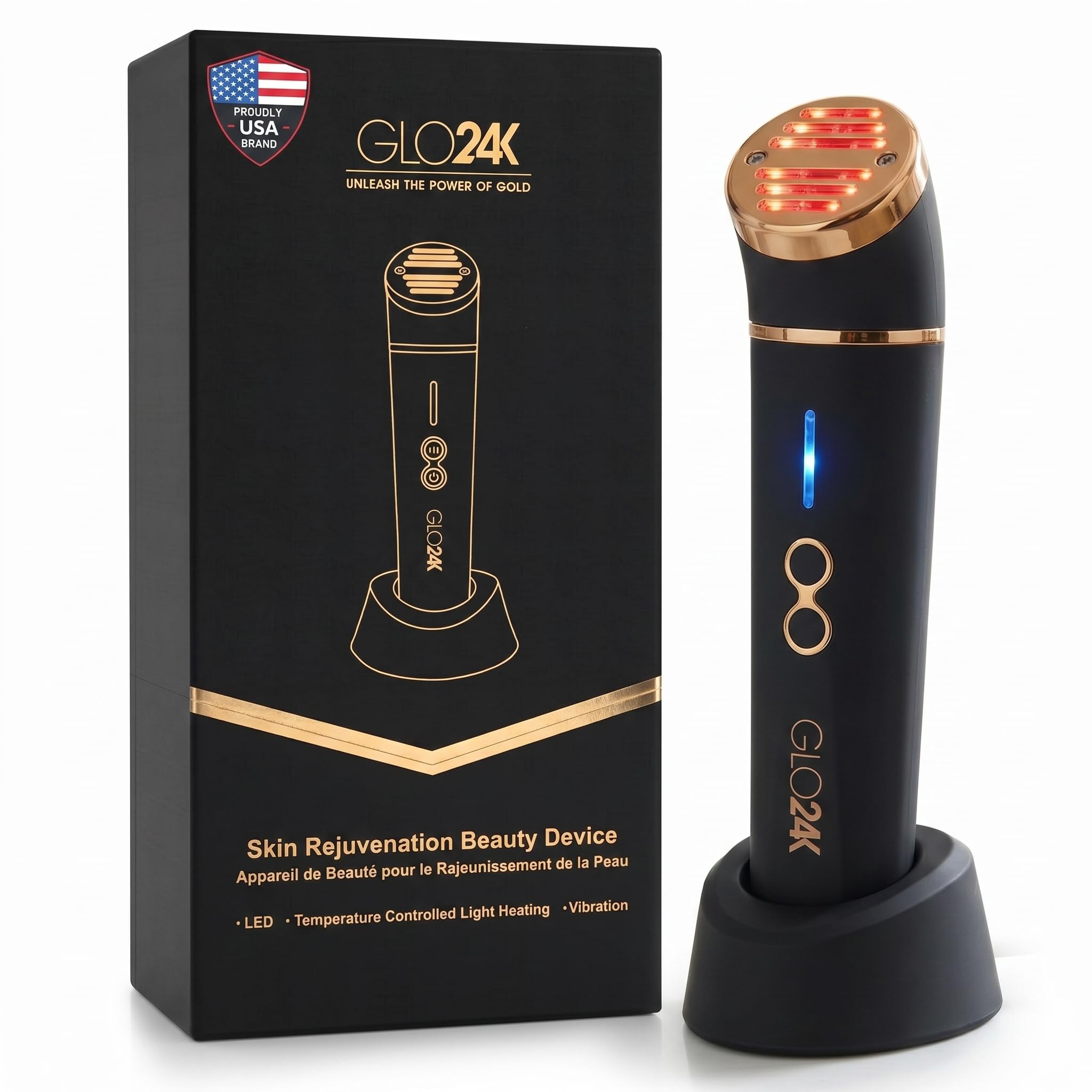 7-Color LED Facial Wand with Hydrating Gel