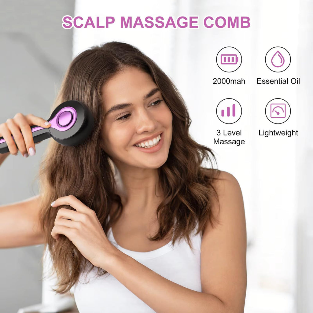 Cordless Electric Scalp Massager with 84 Kneading Nodes & 4 Modes