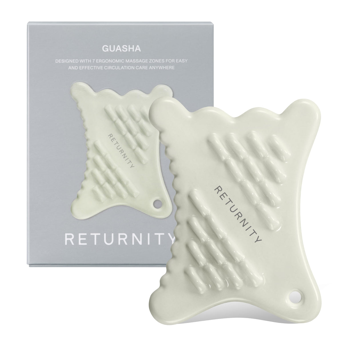 Ceramic Gua Sha Facial Tool for Lymphatic Drainage and Sculpting