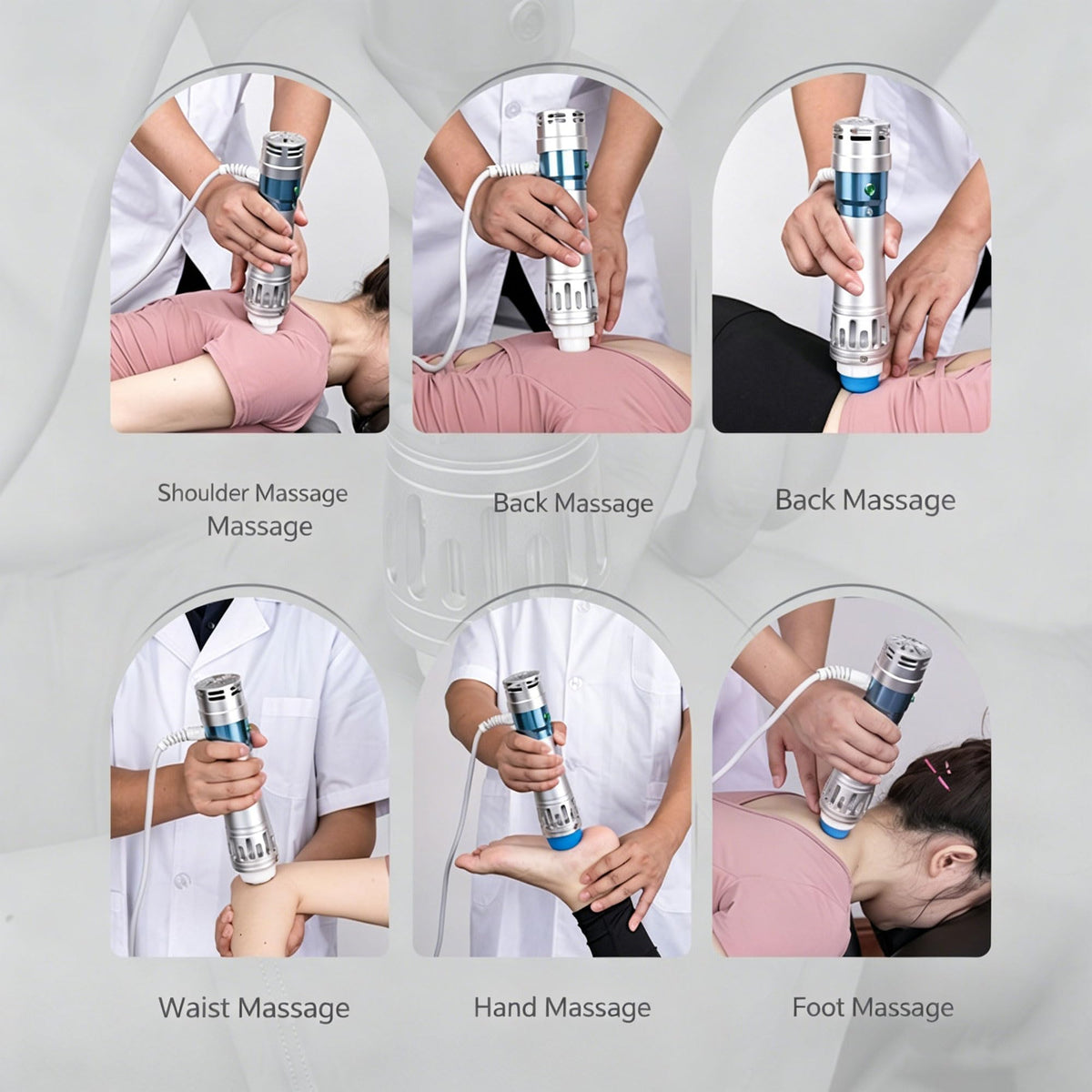 Handheld Electric Body Massager with 7 Interchangeable Heads