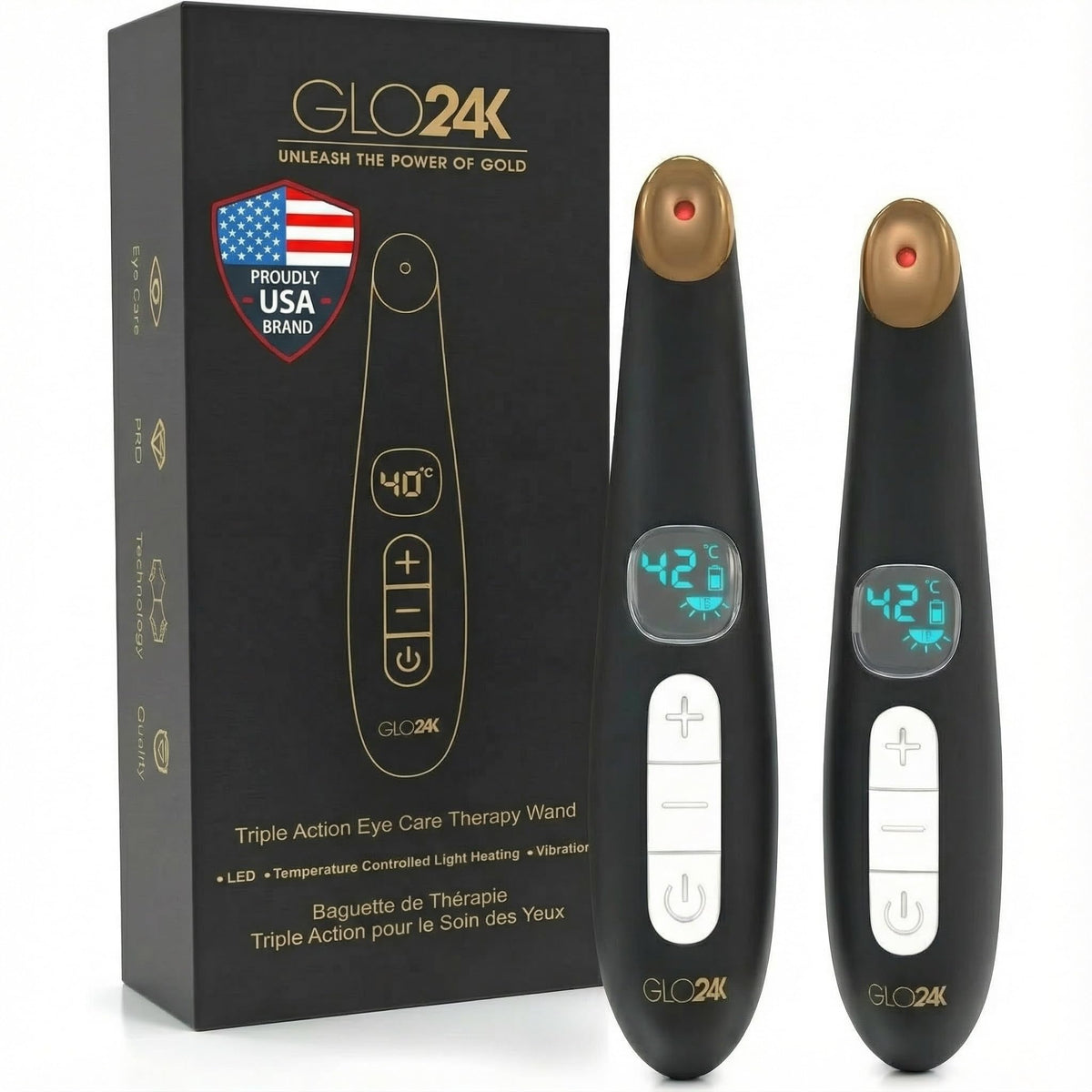 7-Color LED Facial Wand with Hydrating Gel