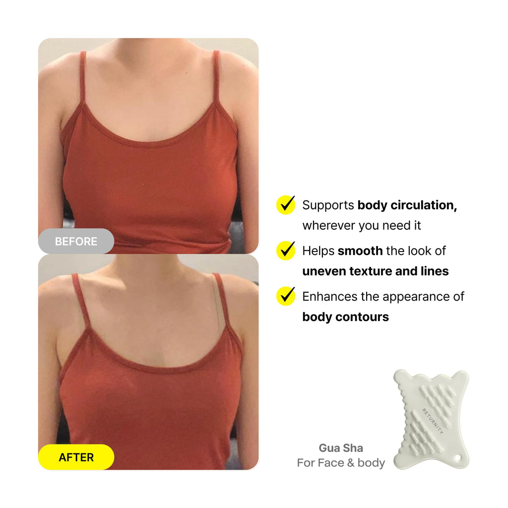 Ceramic Gua Sha Facial Tool for Lymphatic Drainage and Sculpting
